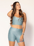 TOP FIT CANELADO AZUL - comprar online