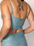 TOP FIT CANELADO AZUL - loja online