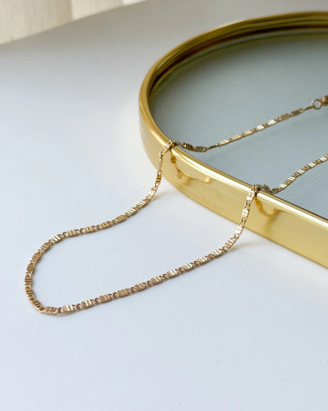 Choker Lacre Banho Ouro 18k