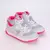Tênis Astral Branco Com Glitter Prata Pink