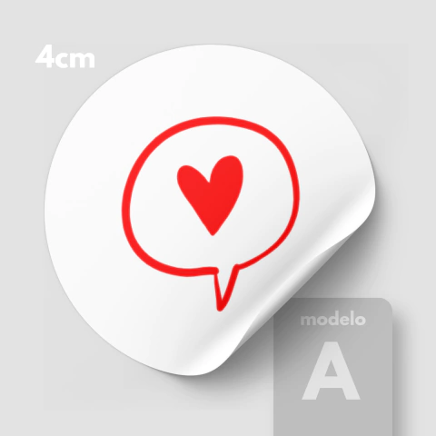 Adesivo Coração 4cm