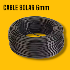 Cable Solar 6mm unipolar negro