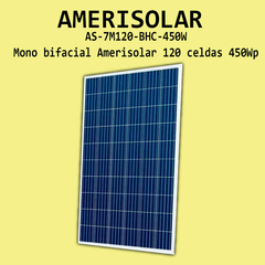 Panel Solar Mono 460w Perc All Black Amerisolar 120 celdas