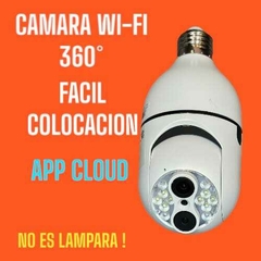 Camara WI-FI DOBLE LENTE a rosca para techo