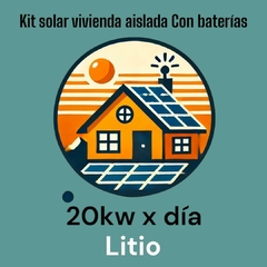 KIT INVERSOR 5000W 48V + BATERIA 1 X LITIO 4800W (20KW/DIA) - comprar online