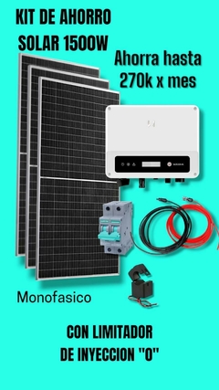 KIT DE AHORRO SOLAR 1500W GOODWEE - comprar online