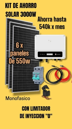 KIT DE AHORRO SOLAR 3000W GOODWEE - comprar online