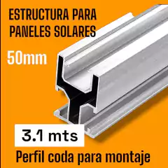 Soporte Perfil Coda 50mm 3.1mts