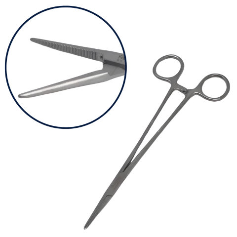 Pinza Bertola Halstead Mosquito Recta 18cm Acero Inoxidable Belmed - comprar online