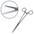 Pinza Bertola Halstead Mosquito Recta 18cm Acero Inoxidable Belmed - comprar online