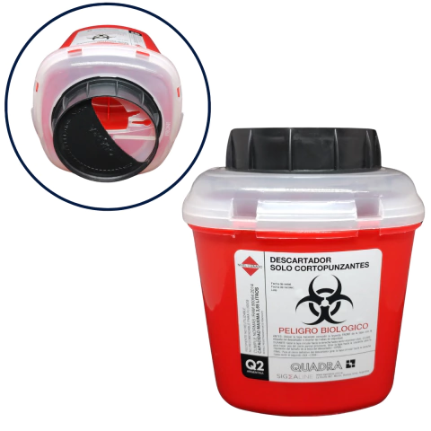 Descartador Cortopunzante 2 Litros Q2 Quadra - comprar online