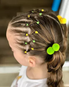 Elásticos: dois pompons - loja online