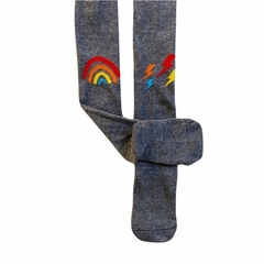 Meia Calça Arco e raio chumbo - PP e P - comprar online