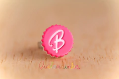 Anel acrílico: Barbie