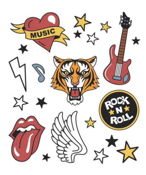 Tatuagem temporária - Rock and Roll