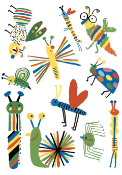 Tatuagem temporária - insetos