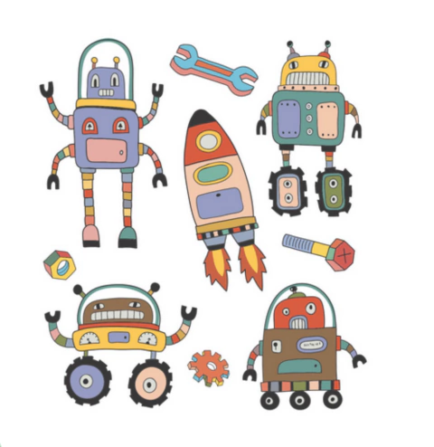Tatuagem temporária - Robôs