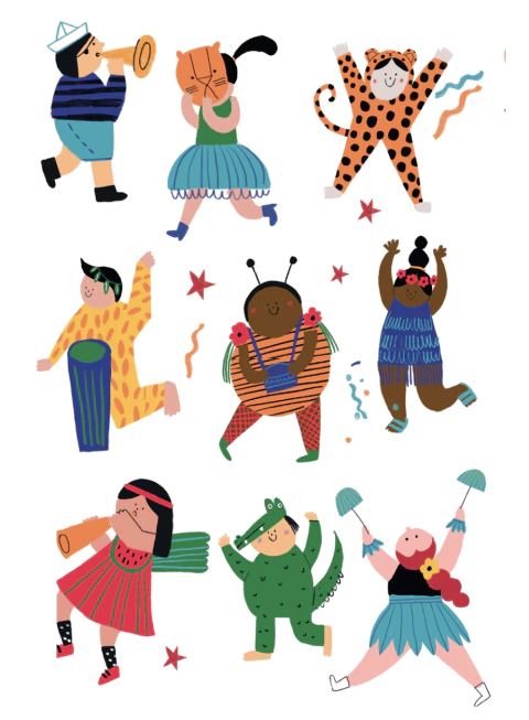 Tatuagem temporária - dia de festa