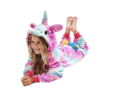Pijama inverno plush de Unicórnio Tam 6 e 8
