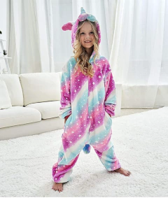 Pijama inverno plush de Unicórnio Tam 6 e 8 na internet