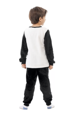 Pijama plush Panda unissex - Quitandinha Baby