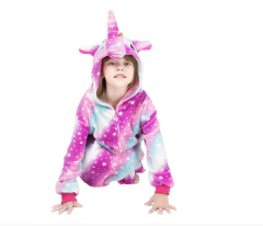 Pijama inverno plush de Unicórnio Tam 6 e 8 - Quitandinha Baby