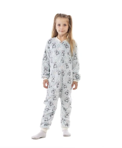 Pijama macacão plush Ursinho unissex 6 e 8