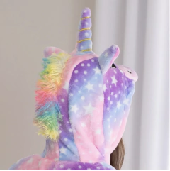 Pijama inverno plush de Unicórnio - Tamanho 7/8 e 11/12 anos