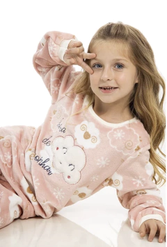 Pijama plush "Contar carneirinhos" - Tam 8 - comprar online