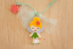 Colar em acrílico: Sininho