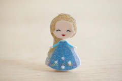 Presilha em acrílico: princesa Elsa