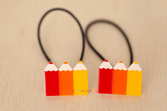 Elásticos: Par Lápis Escolar vermelho/laranja/amarelo - comprar online
