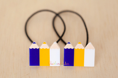 Elásticos: Par Lápis Escolar azul/amarelo/branco - comprar online