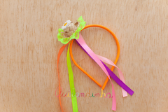 Tiara: Chapéu Junino girassol neon + fitas coloridas na internet