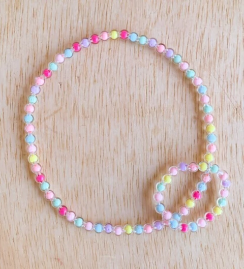 Colar miçangas - Bolinhas