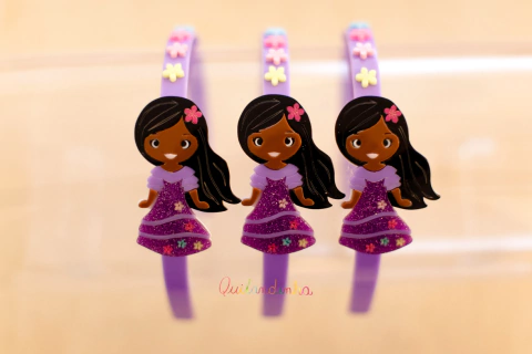 Tiara em acrílico: Isabela - Encanto