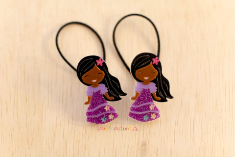 Elásticos: Par Acrílico Isabela - Encanto