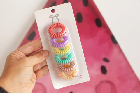 Elásticos: fios de telefone candy - kit com 6