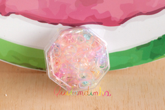 Kit com 10 'pirainhas' morangos + liguinhas grossas transparentes coloridas - comprar online