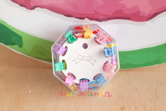 Kit com 10 'pirainhas' estrelas + liguinhas grossas