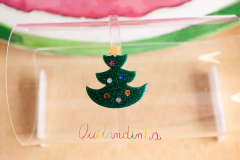 Tiara em acrílico: Árvore de Natal