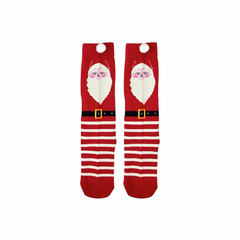 Meia Papai Noel (com pompom) - tam P