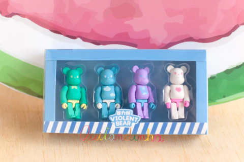 Kit de borrachas fofas - Urso Robô articulável