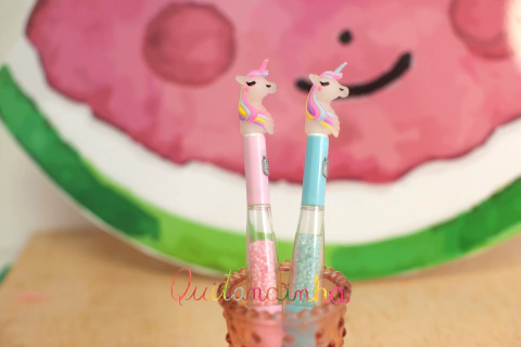 Caneta Unicórnio Led