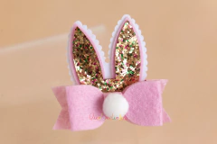 Laço: Orelhinhas de Coelho rosa