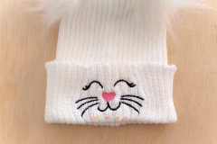 Kit gatinho cru: gorro + polainas fofas orelhinhas