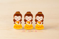 Presilha em acrílico: princesa Bela