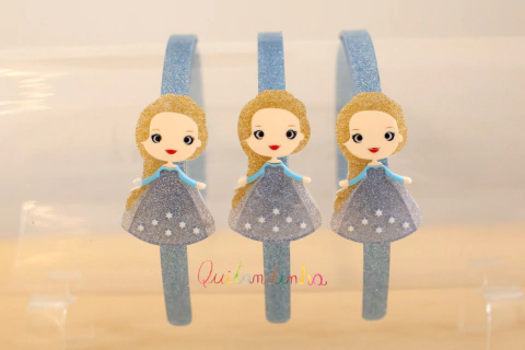 Tiara em acrílico: Princesa Elsa