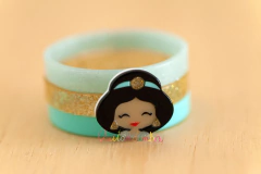 Pulseiras em Acrílico: Trio Jasmine