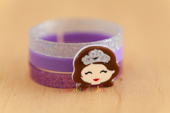 Pulseiras em Acrílico: Trio Sofia